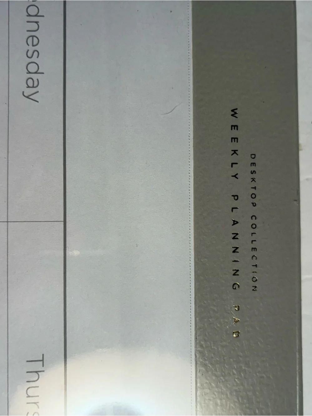 Retired West Emory Weekly Desktop Calendar Unopened